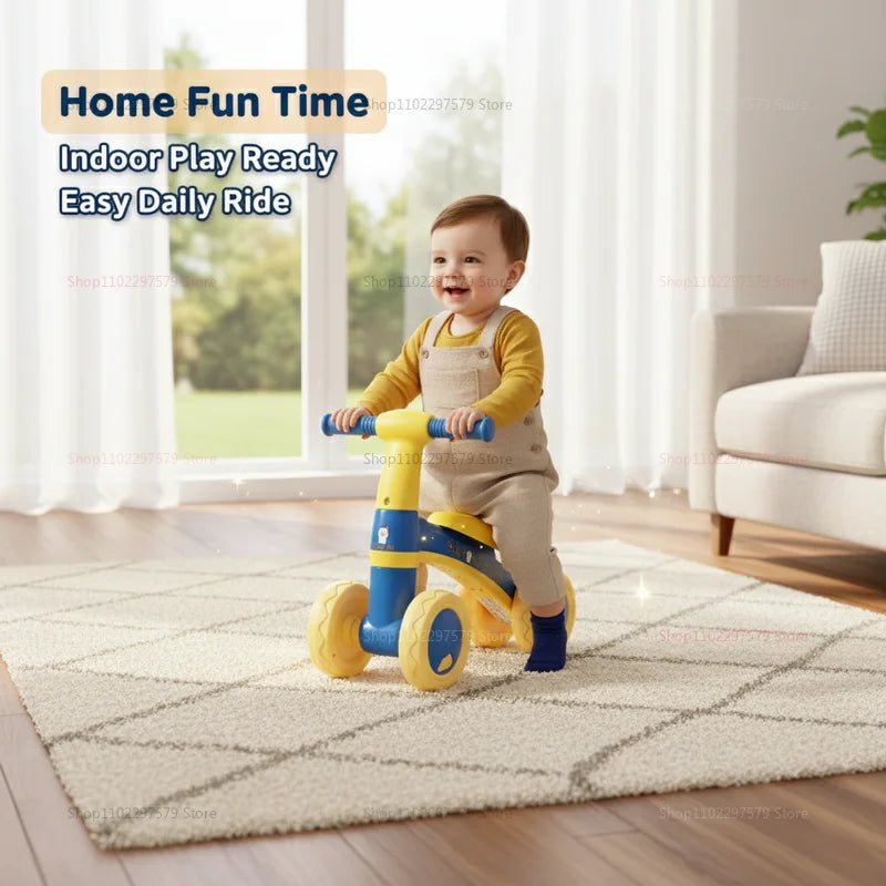 Kids Balance Bike with 135° Steering Limit Indoor Outdoor Toddler Scooter Prevent Side Falls Baby Walker Toys Baby Sliding Bike